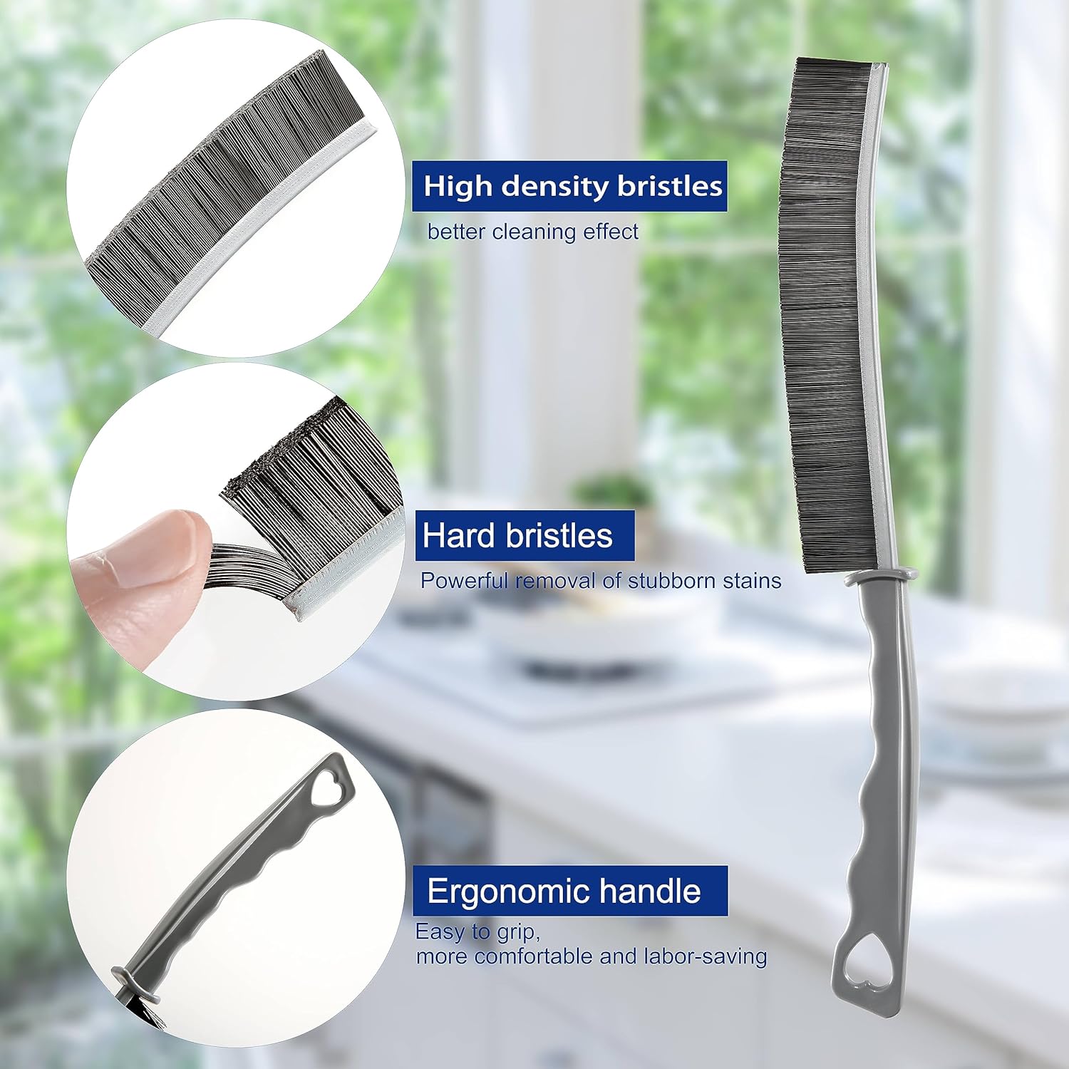 3-Piece Crevice Cleaning Set for Kitchen Bathroom Gaps
