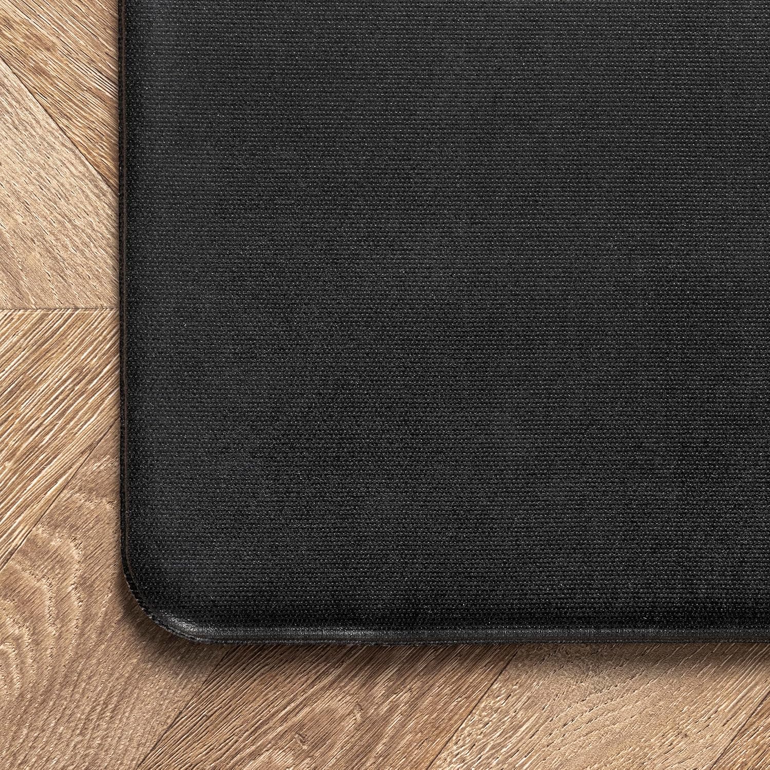 nuLOOM Diamond Stripes Comfort Mat 2x4 Light Grey